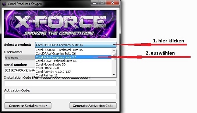 corel draw x7 xforce crack