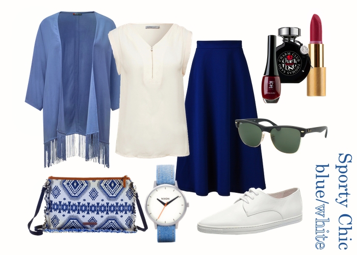 Blau weißes Outfit Maritimer Look