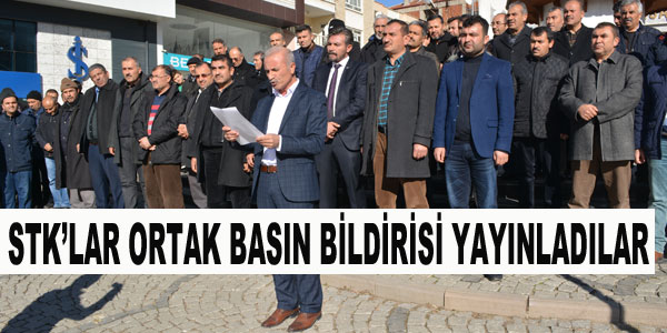Sivil Toplum Kuruluşları'nın ortak basın açıklaması