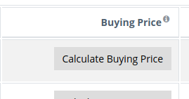 Average buying price