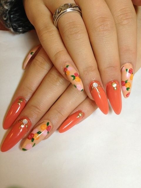 33 Trendy Fall Nails Orange Coffin Nails Designs Fashionre