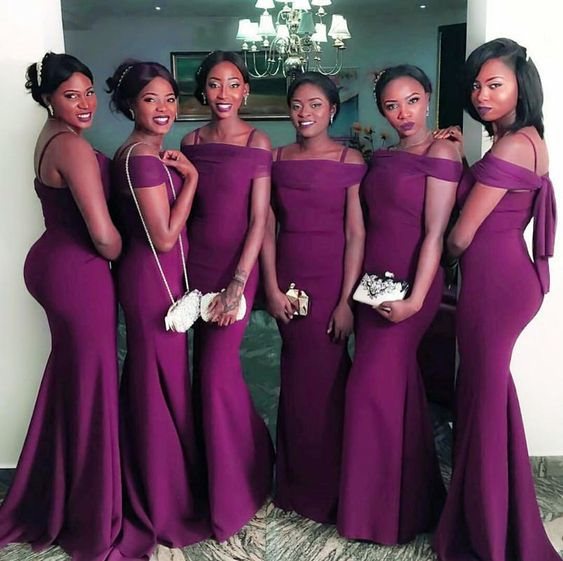 Simple Design SOUTH AFRICAN BRIDESMAIDS DRESSES 2019 - Latest African